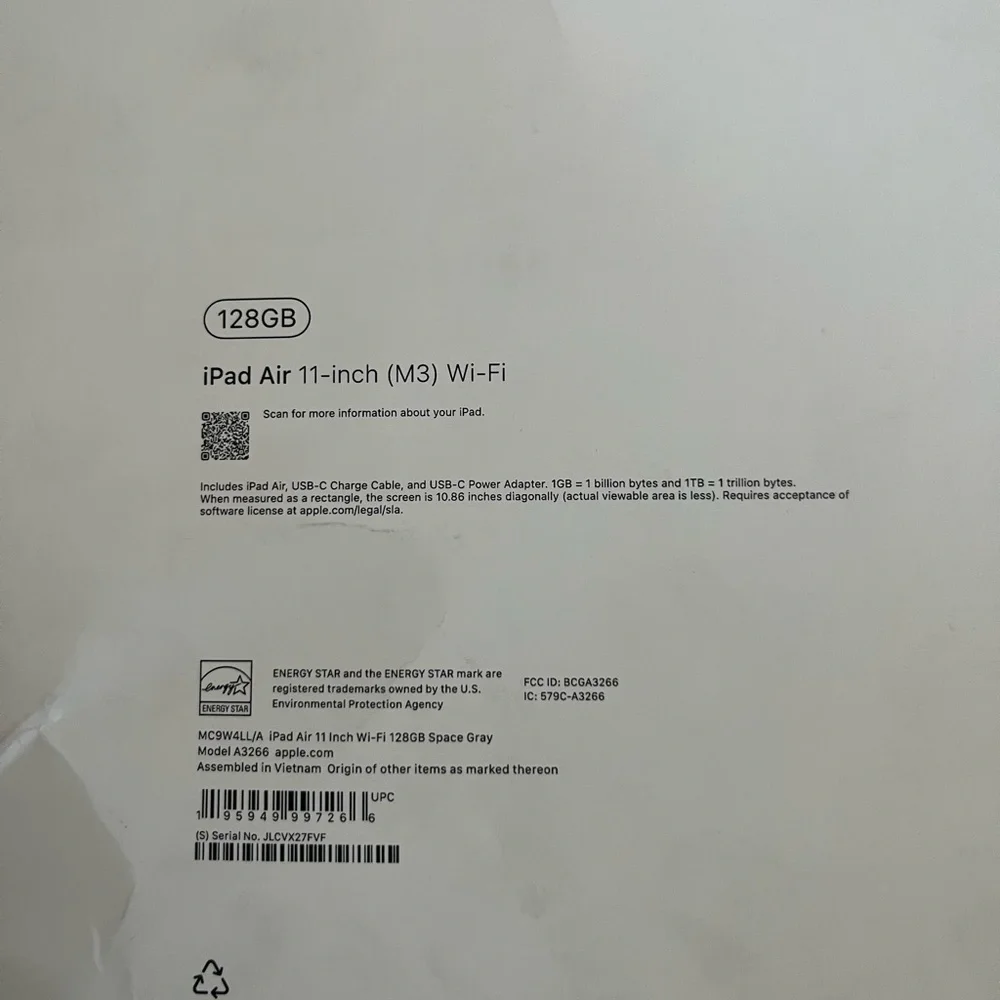 Apple iPad Air silver 128 gb
